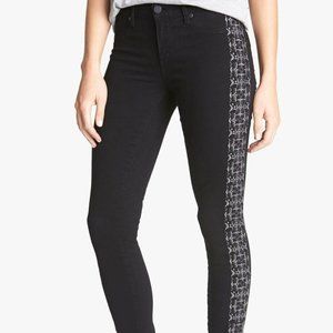Paige Jeans ‘Verdugo' Embroidered Skinny Sz 25